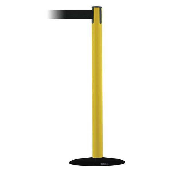 Barrier Post with Belt, 13 ft. L, Black