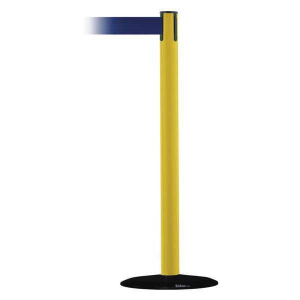 Barrier Post with Belt, 13 ft. L, Blue