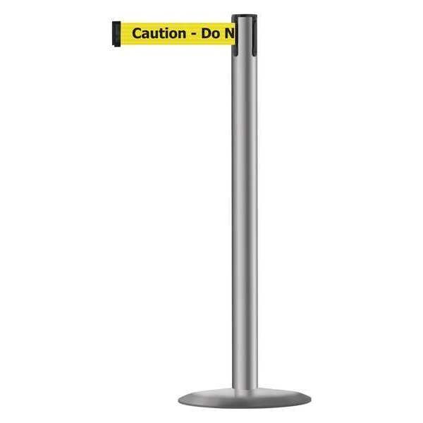 Barrier Post with Belt, Metal, 13 ft. L