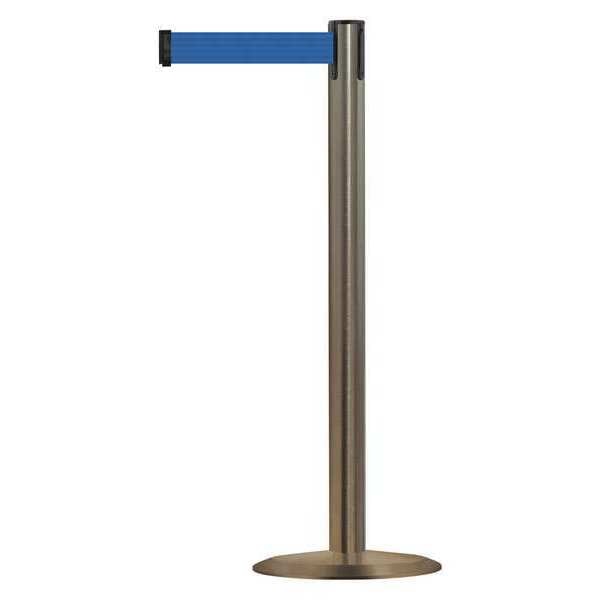 Barrier Post with Belt, Metal, 13 ft. L