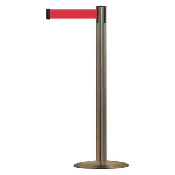 Barrier Post with Belt, Metal, 13 ft. L