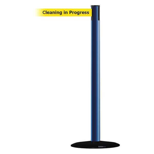 Barrier Post w/ Belt, 7-1/2 ft. L, Yellow