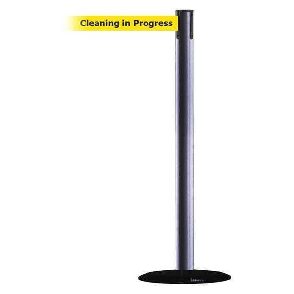 Barrier Post w/ Belt, 7-1/2 ft. L, Yellow