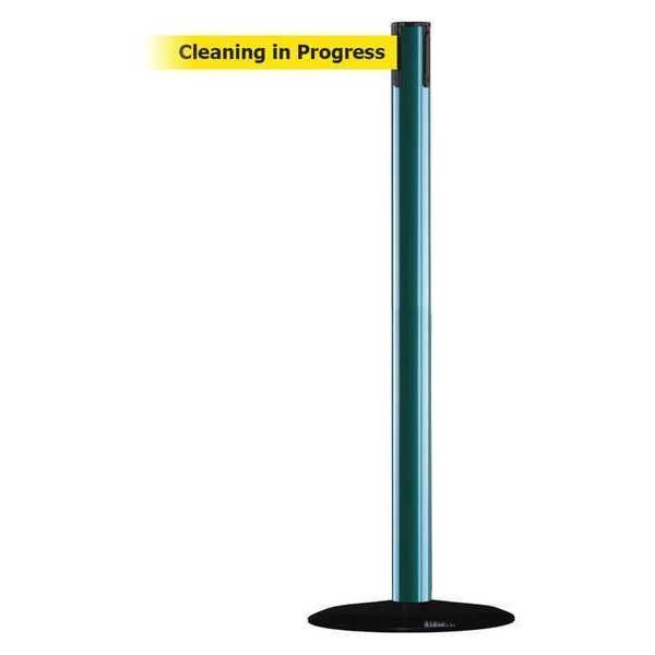 Barrier Post w/ Belt, 7-1/2 ft. L, Yellow