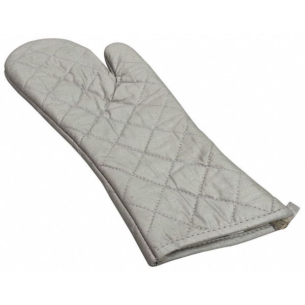 Oven Mitt, Hand Shaped, Silver, 13in