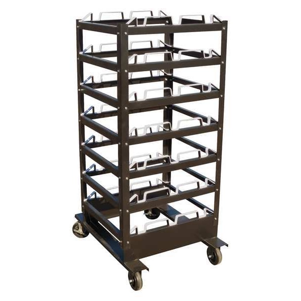 Storage Cart, 24 Posts, Black