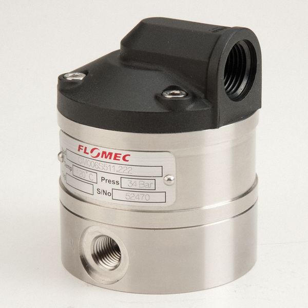 Flowmeter, Oval Gear, 495 psi, 3/8 in.