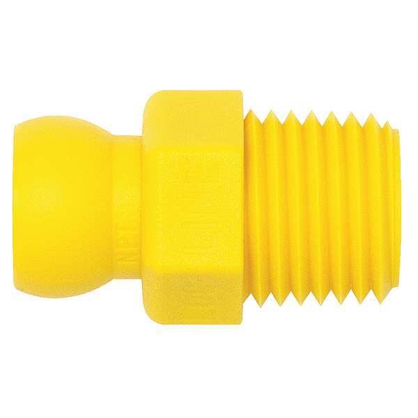 Acid Resist NPT Connector, 1/4In, PK50