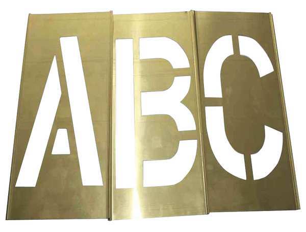 STENCIL LTR KIT 1 in BR, 33PCS