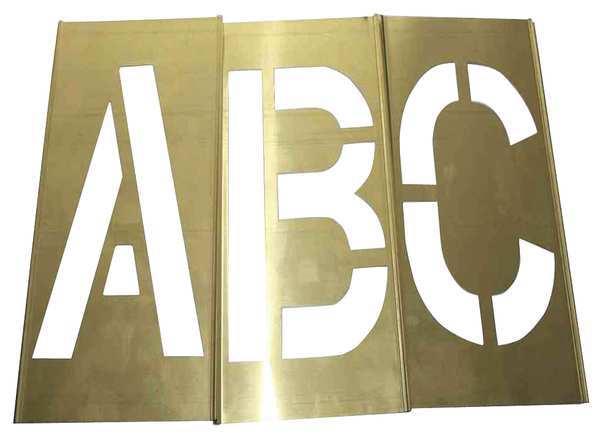 STENCIL LTR KIT 3 in BR, 33PCS