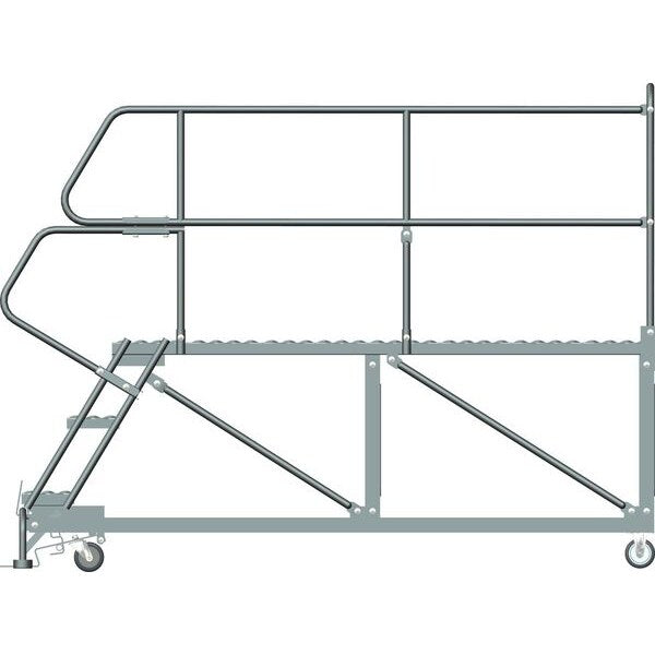 Roll Work Platform, Steel, Single, 30 In.H