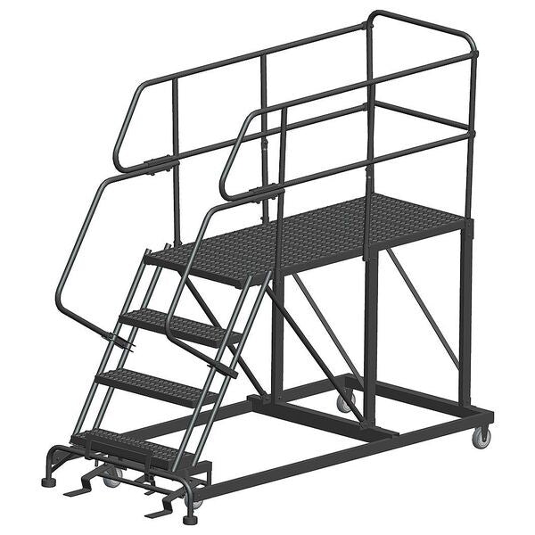 Roll Work Platform, Steel, Single, 40 In.H