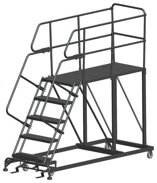 Roll Work Platform, Steel, Single, 50 In.H