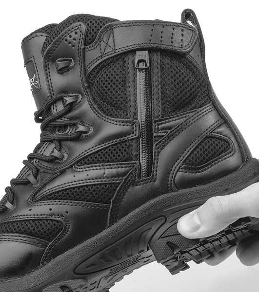 Work Boots, Comp, Mn, 11.5W, Blk, PR