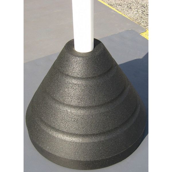 Sign Base with Post, Rubber/Plastic