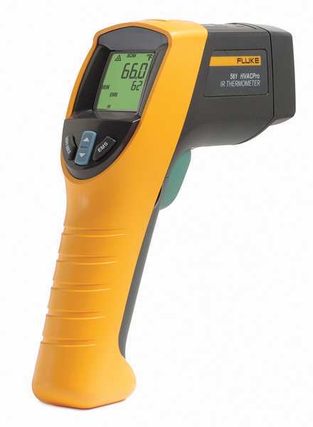 Infrared Thermometer, Backlit LCD, -40 Degrees  to 1022 Degrees F, Single Dot Laser Sighting