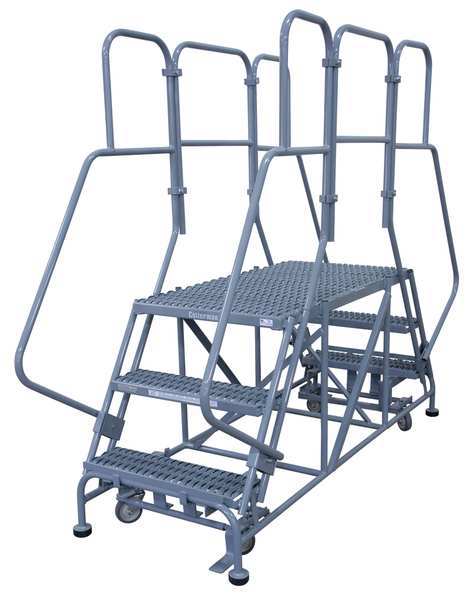 Work Platform, Dual Access, Steel, 40 In H