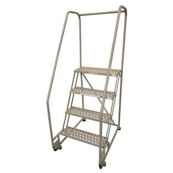 70 in H Steel Tilt and Roll Ladder, 4 Steps