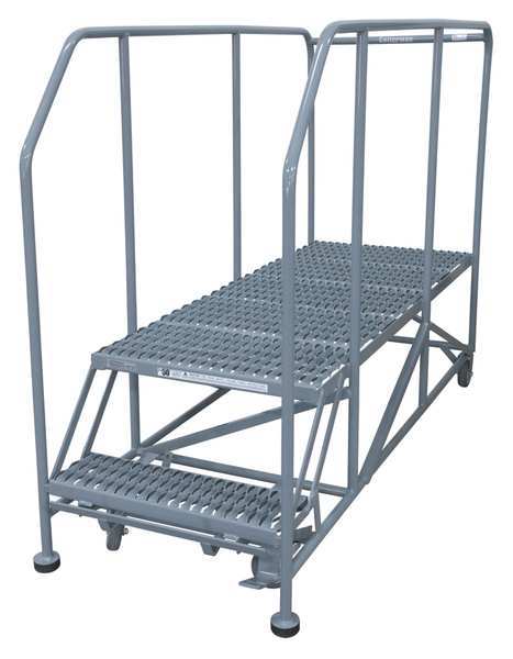 Work Platform, Rolling, Steel, 20 In H