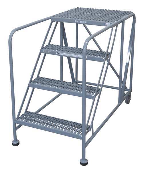 Work Platform, Rolling, Steel, 40 In H