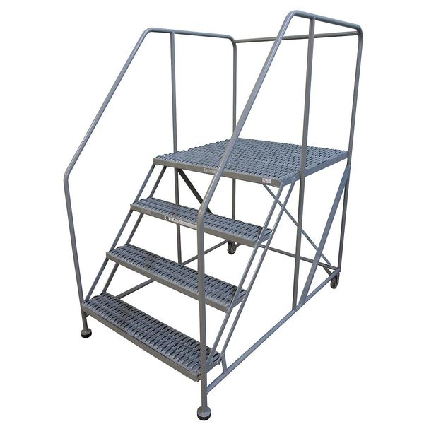 Work Platform, Rolling, Steel, 40 In H