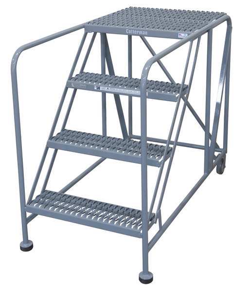 Work Platform, Rolling, Steel, 40 In H