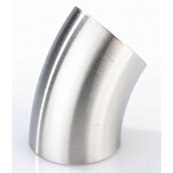 Weld Elbow, 45 deg., Less Tangents, T316L