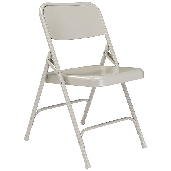 Folding Chair, Gray, 18-1/4 In., PK4