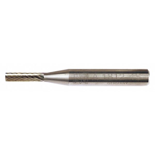 Carbide Bur - Cylind. (Plain End), SGL Cut - 1/8
