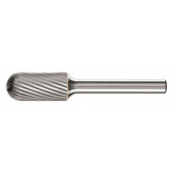 Carbide Bur - Cylind. (Radius End), SGL Cut - 1/2