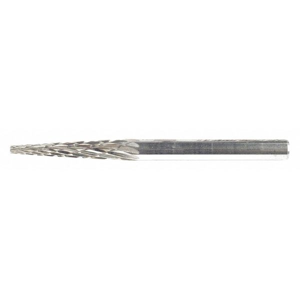 Carbide Bur - Cone (Pointed), DBL Cut - 1/8