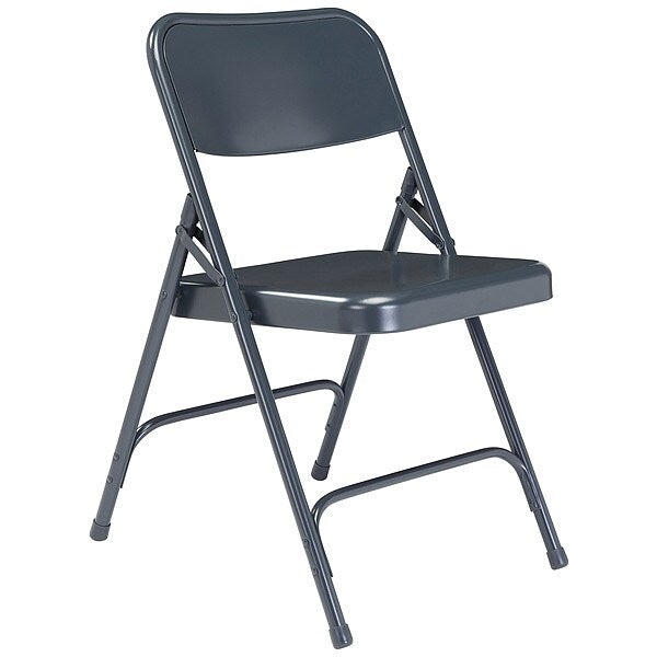 Folding Chair, Blue, 18-1/4 In., PK4
