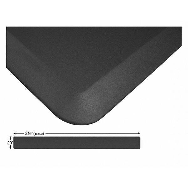 Continuous Comfort Mat, Black, 216