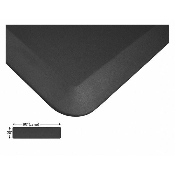 Continuous Comfort Mat, Black, 90
