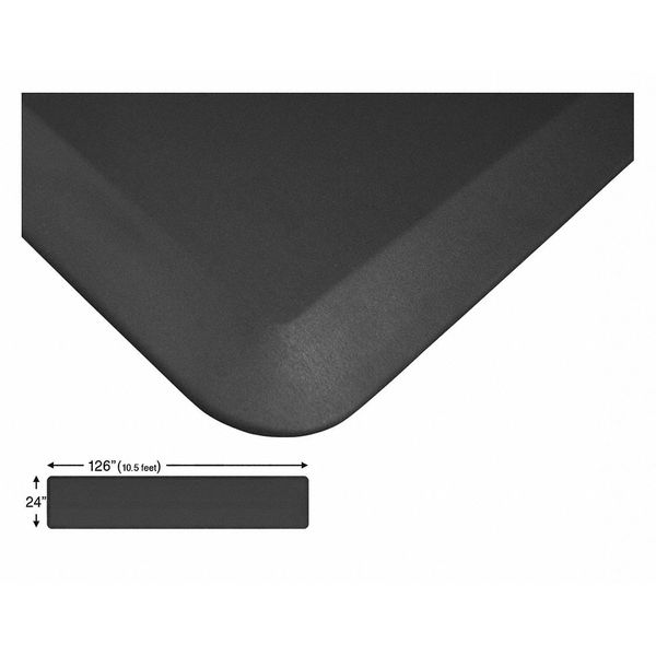Continuous Comfort Mat, Black, 126