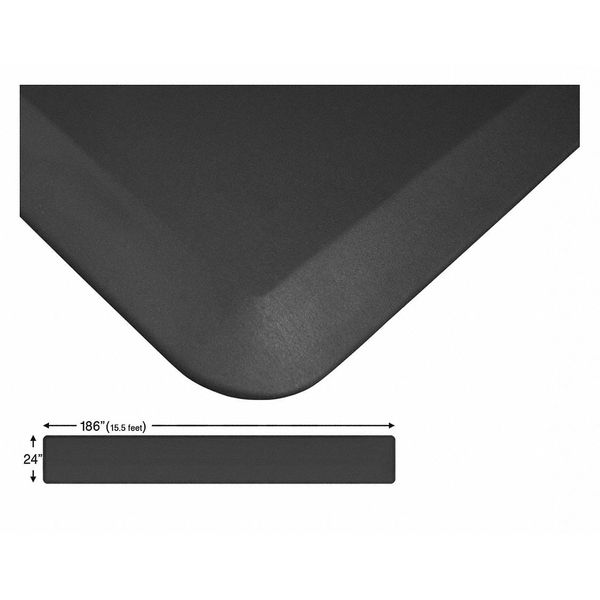Continuous Comfort Mat, Black, 186