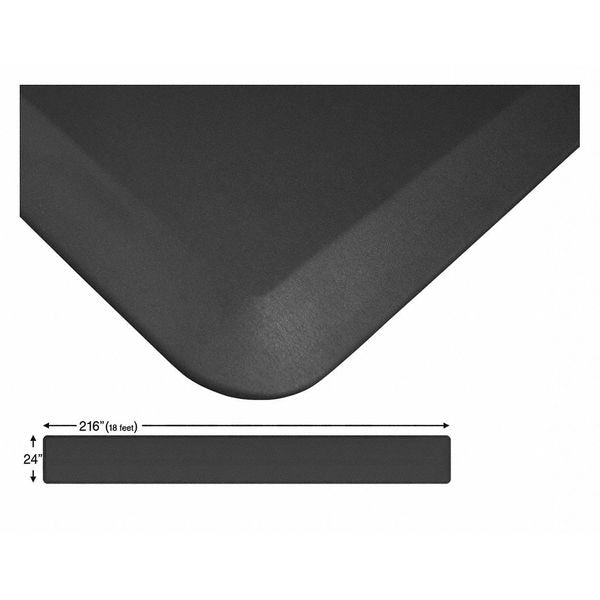 Continuous Comfort Mat, Black, 216