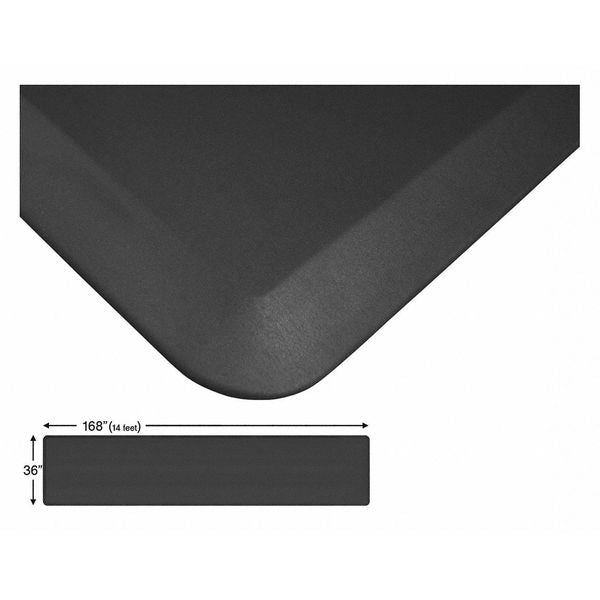 Continuous Comfort Mat, Black, 168
