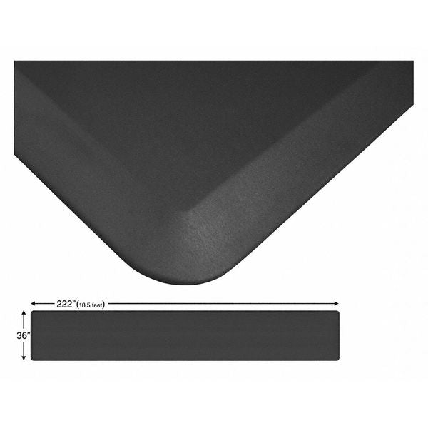 Continuous Comfort Mat, Black, 222