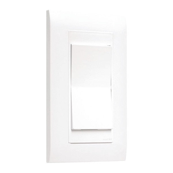 Allure Wall Plates, Number of Gangs: 1 Plastic, White