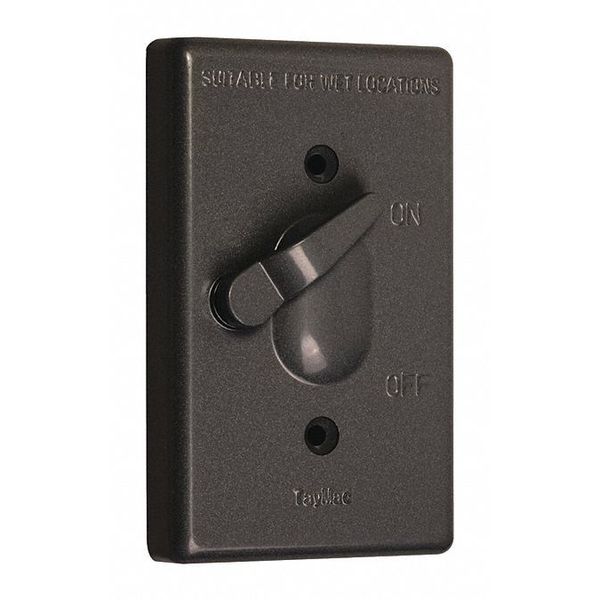 Switch Cover, Vertical, 1-Gang, Tggl, Bronze
