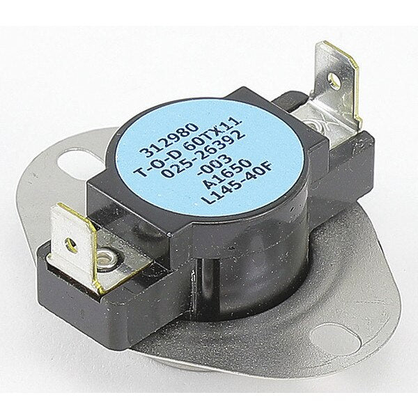 Switch, SPST, Roll-Out, 145 deg./105 deg. F