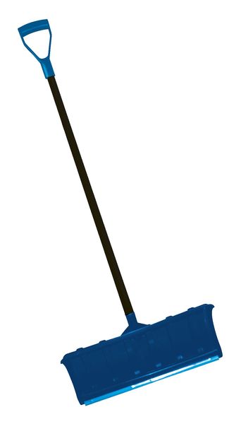 Snow Shovel, 45 in Steel D-Grip Handle, Poly Blade Material, 22 1/4 in Blade Width