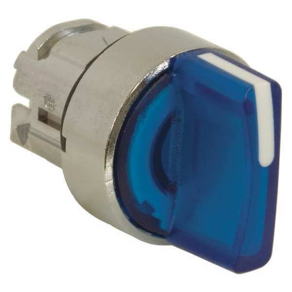 Illum Selector Switch, 3 Pos, 22mm, Blue