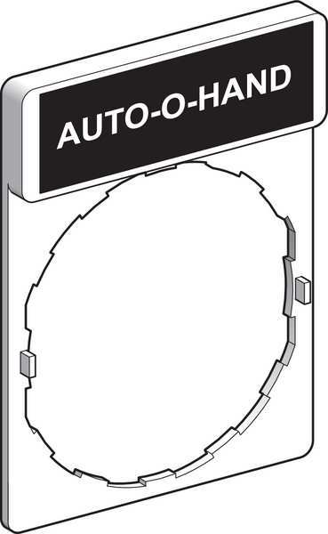 Legend Plate, Rectangular, Auto-Hand