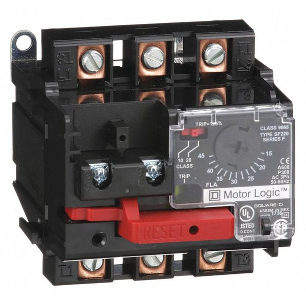 Ovrload Relay, 15 to 45A, 3P, 600VAC, NEMA 2