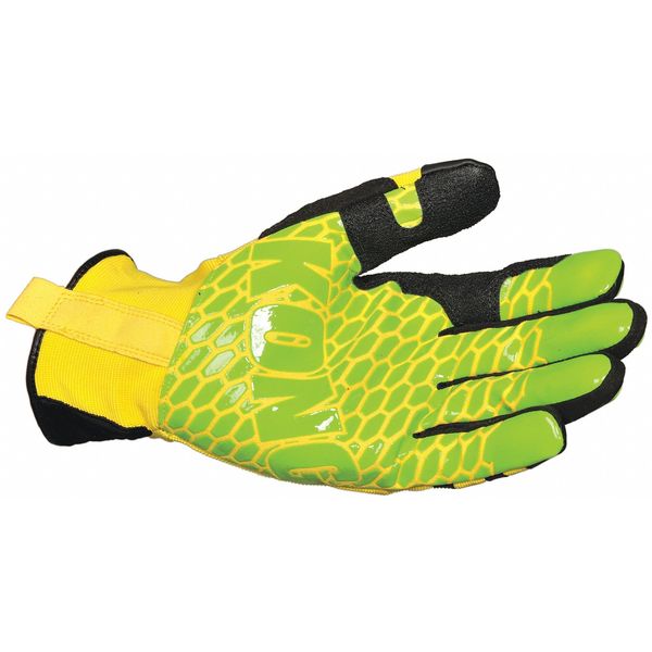 Mechanics Gloves, Impact Protection, L, PR