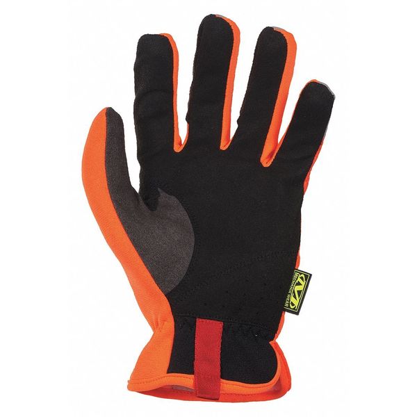 Hi-Vis Mechanics Gloves, S, Yellow, Anatomically Designed Two-Piece Palm, Trekdry(R)
