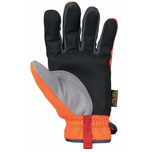 Hi-Vis Mechanics Gloves, S, Yellow, Anatomically Designed Two-Piece Palm, Trekdry(R)