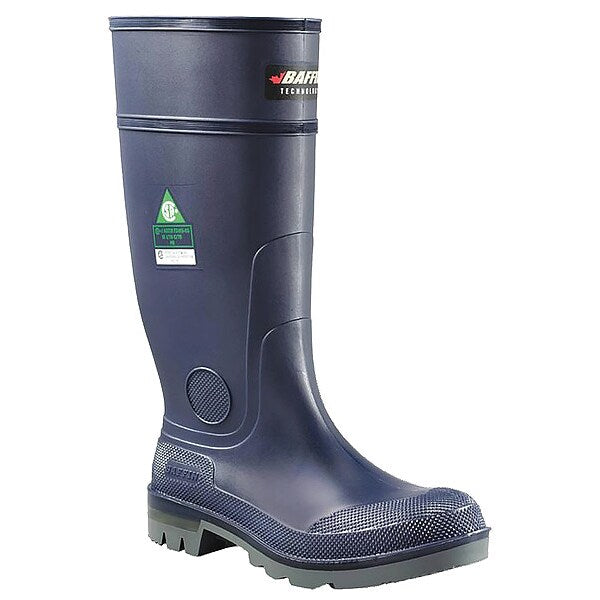 Size 10 Men's Steel Rubber Boot, Blue